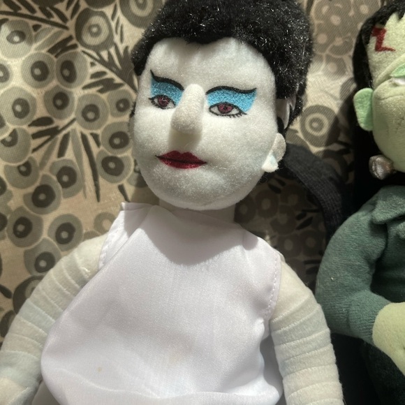1999 Stuffins Frankenstein & Bride Universal Studios Monsters 9" Plush w/Glove - Picture 2 of 7